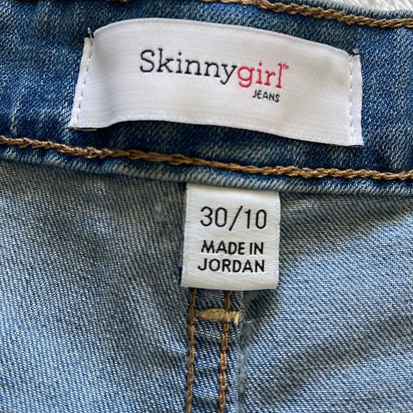 NWT Skinnygirl Button Fly Wide Leg Cropped High Rise Stretch Jean - Picture 11 of 11